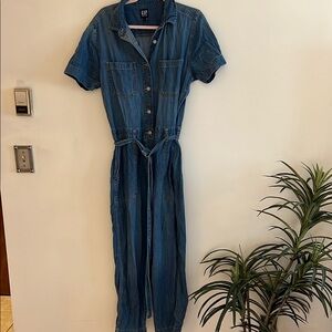 GAP Blue Denim Jumpsuit